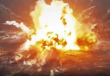 Explosion von TOS M1 nach FPV Treffer