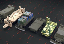 Eine Darstellung der unbemannten Bodenfahrzeuge, die Rheinmetall und DOK-ING gemeinsam entwickeln wollen.