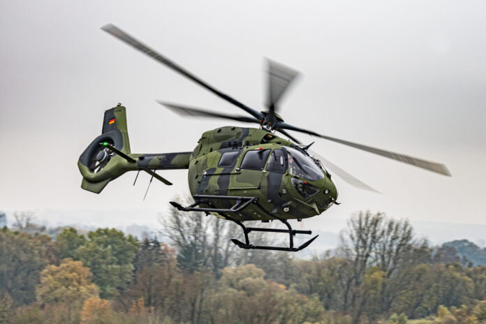 Die militärische Version des Airbus H145M als Leichter Kampfhubschrauber.