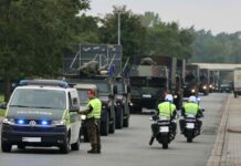 Tankstop bei der Verlegeübung DeployEx 2024.