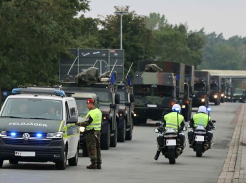 Tankstop bei der Verlegeübung DeployEx 2024.
