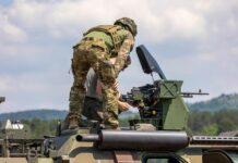 Die Waffenstation Loki auf dem ABC-Spürfahrzeug Cobra der slowenischen Streitkräfte.