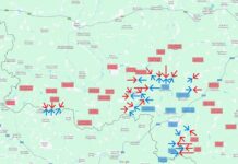 Lagebild bei der Kursk-Offensive am 18. November um 21:00 Uhr MEZ.