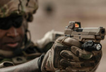 Das Modular Handun System mit der Zieloptik Romeo-M17.