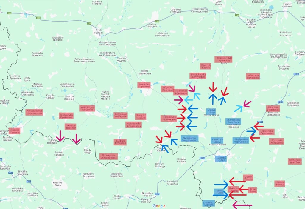 Ukrainische Kursk-Offensive: Chronologie der Ereignisse 10 Lagebild bei der Kursk-Offensive am 11. Dezember, 06:00 MEZ.