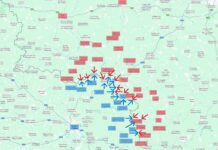 Vorläufige Abschlusslage der Kursk-Offensive am 24. März um 19:00 MEZ.