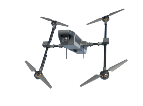 Die QuadiKaze Loitering Munition von Trim Robotics.