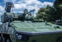 Der Patria 8x8 XP mit 30-mm-Turm von Valhalla.