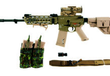 Das neue Standard-Sturmgewehr in der Langrohrversion G95A1 mit Zubehör.