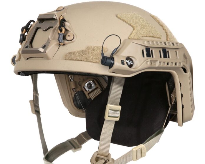 Der Ops-Core FAST SF-Helm von Gentex mit Railink-System.