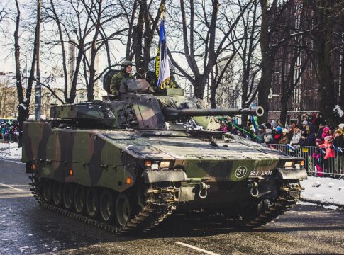 Estland betreibt derzeit 44 Schützenpanzer von Typ CV9035 im Scoutsbataillon der 1. Infanteriebrigade.