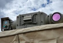 Das Drohnenabwehrsystem von EOS mit Laser und Optiken.