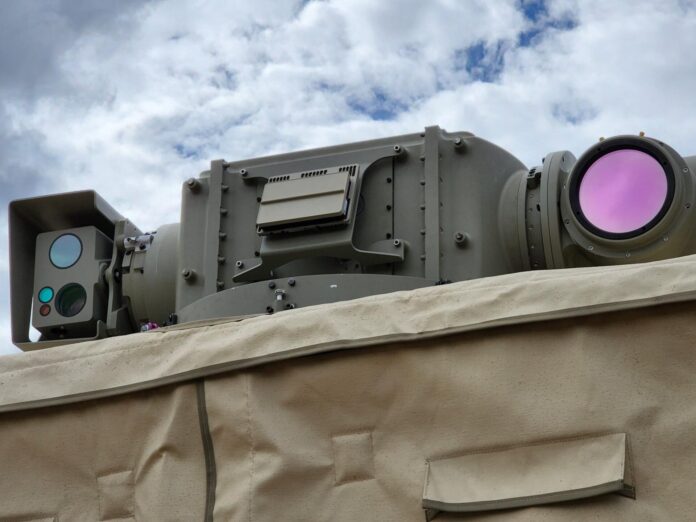 Das Drohnenabwehrsystem von EOS mit Laser und Optiken.