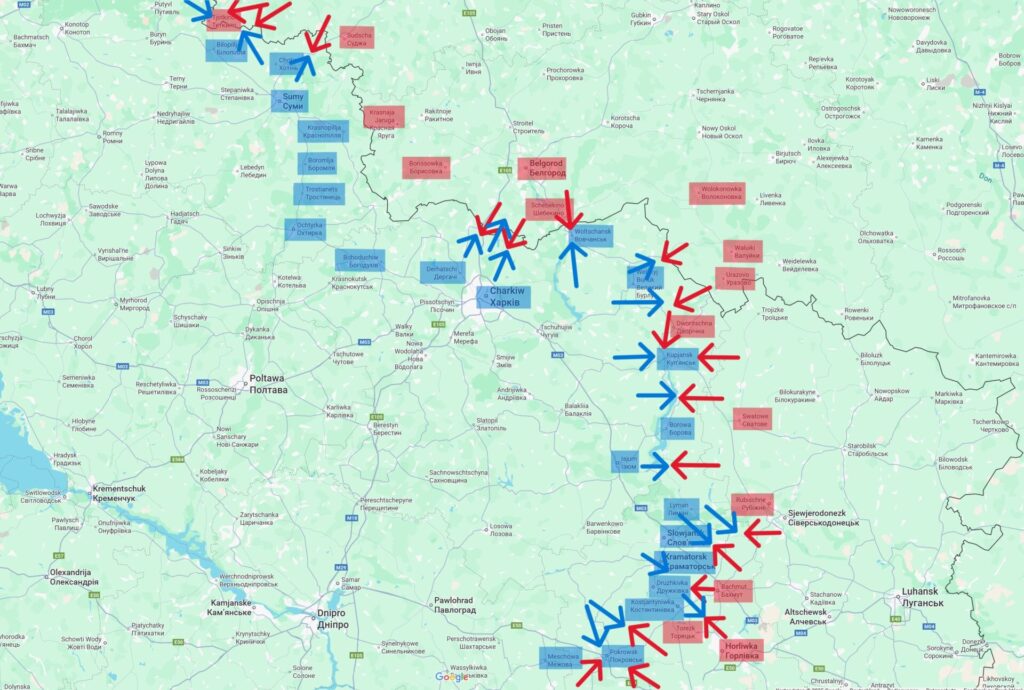 Ukraine: Russische Erfolge bei Pokrowsk und Tschassiw Jar 2 Lagebild im Osten der Ukraine am 1. August, 14:00 Uhr MESZ.
