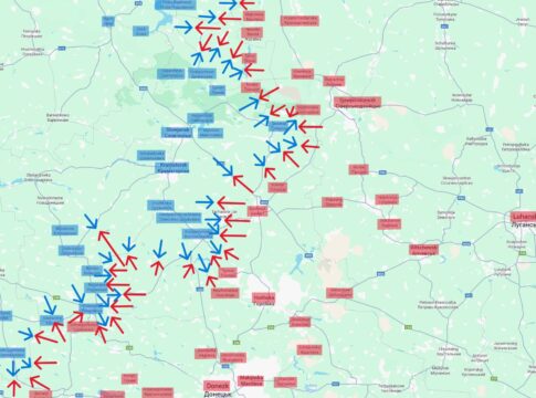 Lagebild im Osten der Ukraine am 15. August, 18:00 Uhr MESZ.
