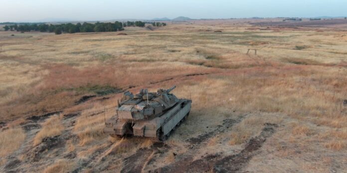 Der israelische Kampfpanzer Merkava Mk. 4.
