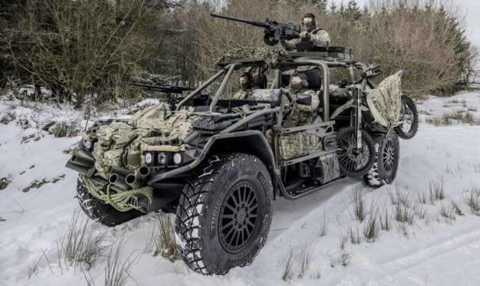 Der Mk 2 Softmount von ISTEC auf dem taktischen Fahrzeug Pioneer X.