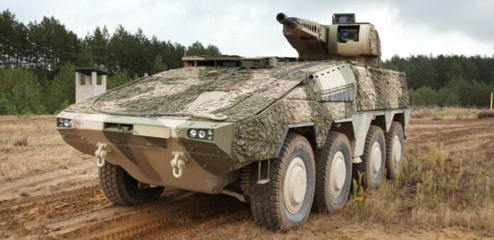 Der Radschützenpanzer Boxer RCT30 wurde bereits mit dem C-UAS-System Interceptor-S von Tytan ausgestattet.