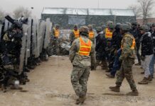 Die Nationalgarde des Bundesstaates Oregon, hier 2020 beim Training gegen Übungsprotestierer, kommt nach einem Gerichtsentscheid vorerst nicht in der eigenen Hauptstadt Portland zum Einsatz.