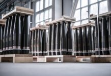 Beispielbild für die Produktion von 155-mm-Artilleriemunition in der Ukraine.