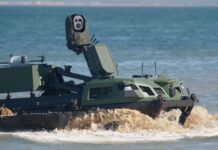 Die amphibische Ausführung des Mission Master geht bei REPMUS/NATO DYMS an Land.