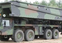 Die Leguan-Brücke, hier auf Fahrgestell MAN 8x8, soll für Dänemark auf einer 10x10-Plattform von Tatra geliefert werden.