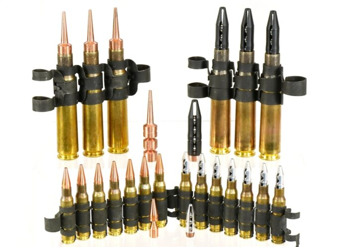Beispiele für die DKC-Munition der U.S. Navy.