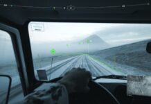Das Field Operator HUD als Navigationshilfe für den Militärkraftfahrer.