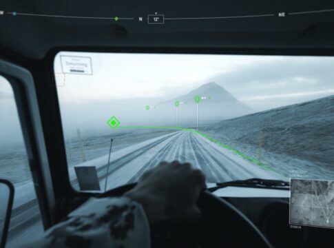 Das Field Operator HUD als Navigationshilfe für den Militärkraftfahrer.