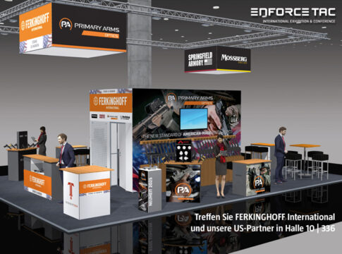 Ferkinghoff stellt auf der Enforce Tac 2026 erneut amerikanische Marken aus dem Waffenbereich vor.