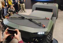 Das Mandrill UGV bei der Enthüllung am Stand von Quantum-Systems auf der Enforce Tac.