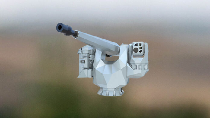 Das fernbedienbare Marineleichtgeschütz Seasnake 30 von Rheinmetall bewaffnet die neuen schwedischen Kampfboote CB 90.