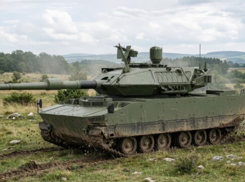 CFL-120 Karpat: Mittlerer Kampfpanzer von CSG und FNSS 6 Der mittlere Kampfpanzer Karpat verbindet das Fahrgestell der Kaplan-Familie mit dem Hitfact MkII 120-mm-Turm.