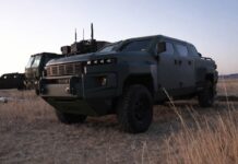 Der Prototyp des Infantry Squad Vehicle Heavy von GM Defense.