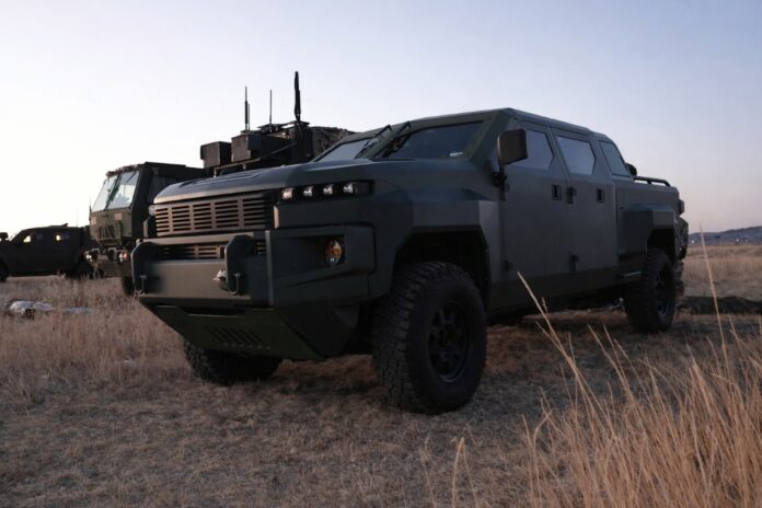 Der Prototyp des Infantry Squad Vehicle Heavy von GM Defense.