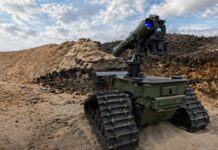 Das UGV Ziesel mit Panzerabwehrlenkflugkörper Spike LR.
