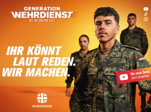 „Generation Wehrdienst“: Neue YouTube-Serie der Bundeswehr 9 Am 1. Juli startet die neue Webserie "Generation Wehrdienst" auf YouTube.