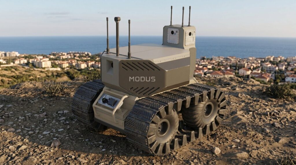 Ondas zeigt MODUS und Iron Wave auf der Eurosatory 2026 2 MODUS – Mobiler autonomer Schutz für Manöververbände.