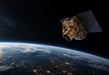 Der Runner-Satellit im Orbit.