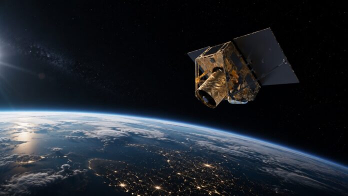 Der Runner-Satellit im Orbit.