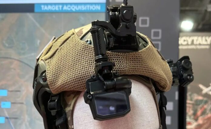 Das Head-up-Display „Thea“ aus Theons A.R.M.E.D.-Ökosystem für den Tageinsatz.