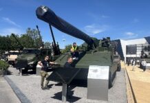 Das Artilleriesystem LORAS von KNDS auf der Eurosatory.