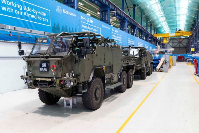 Die letzten Fahrzeuge vom Typ Jackal 3 für die British Army gehörten zur sechsrädrigen Version Extenda.